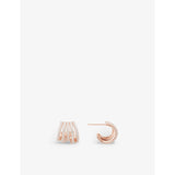 APM Monaco five-hoop rose gold earrings, imported from the UK