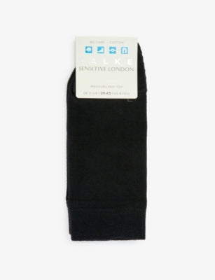 Sensitive London ankle-rise stretch-cotton socks, imported from the UK