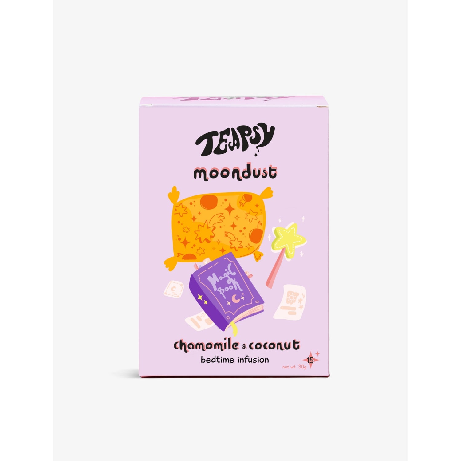 Teapsy Moondust flavoured tea box of 15 (British brand)