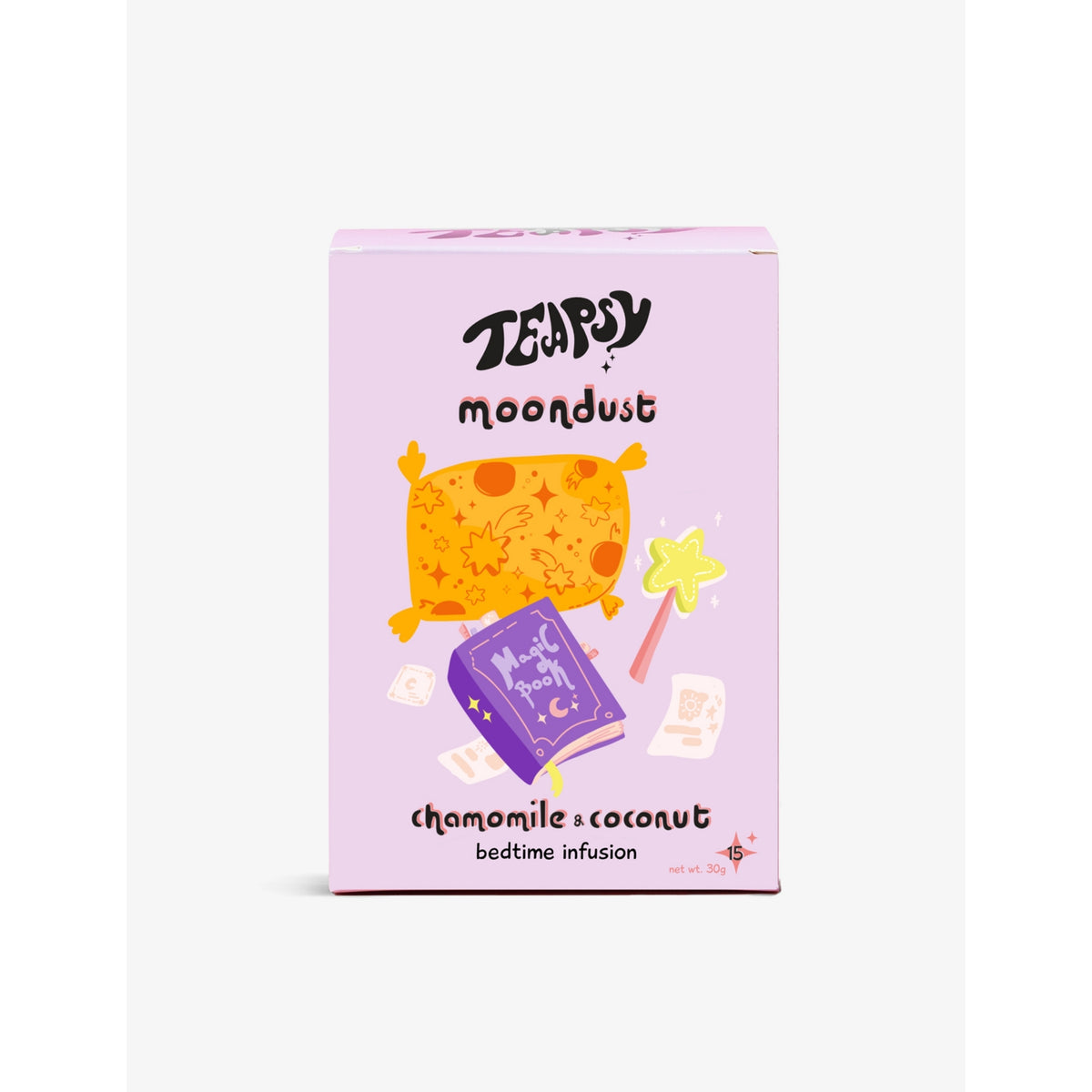 Teapsy Moondust flavoured tea box of 15 (British brand)