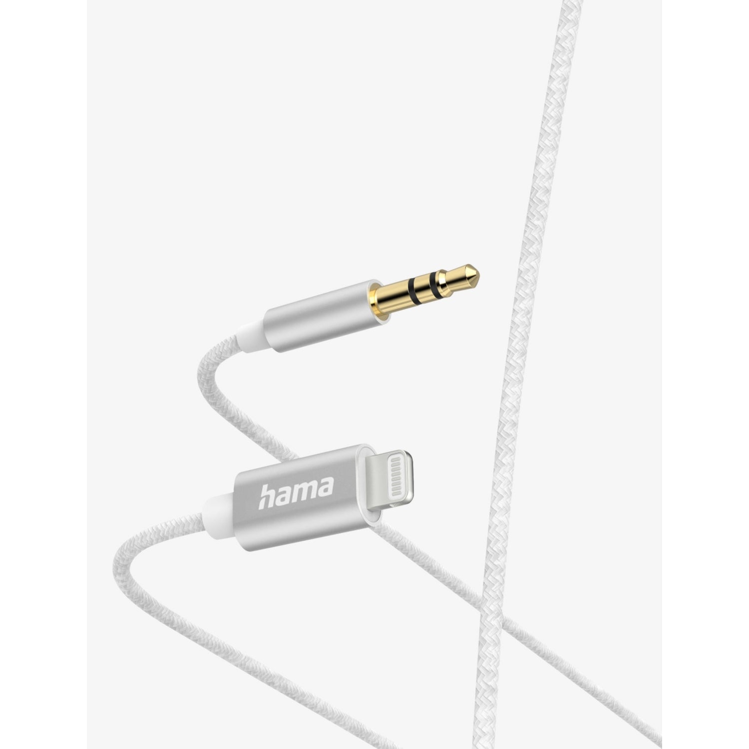 1m Lightning to 3.5mm aux cable, MFI certified (British brand)