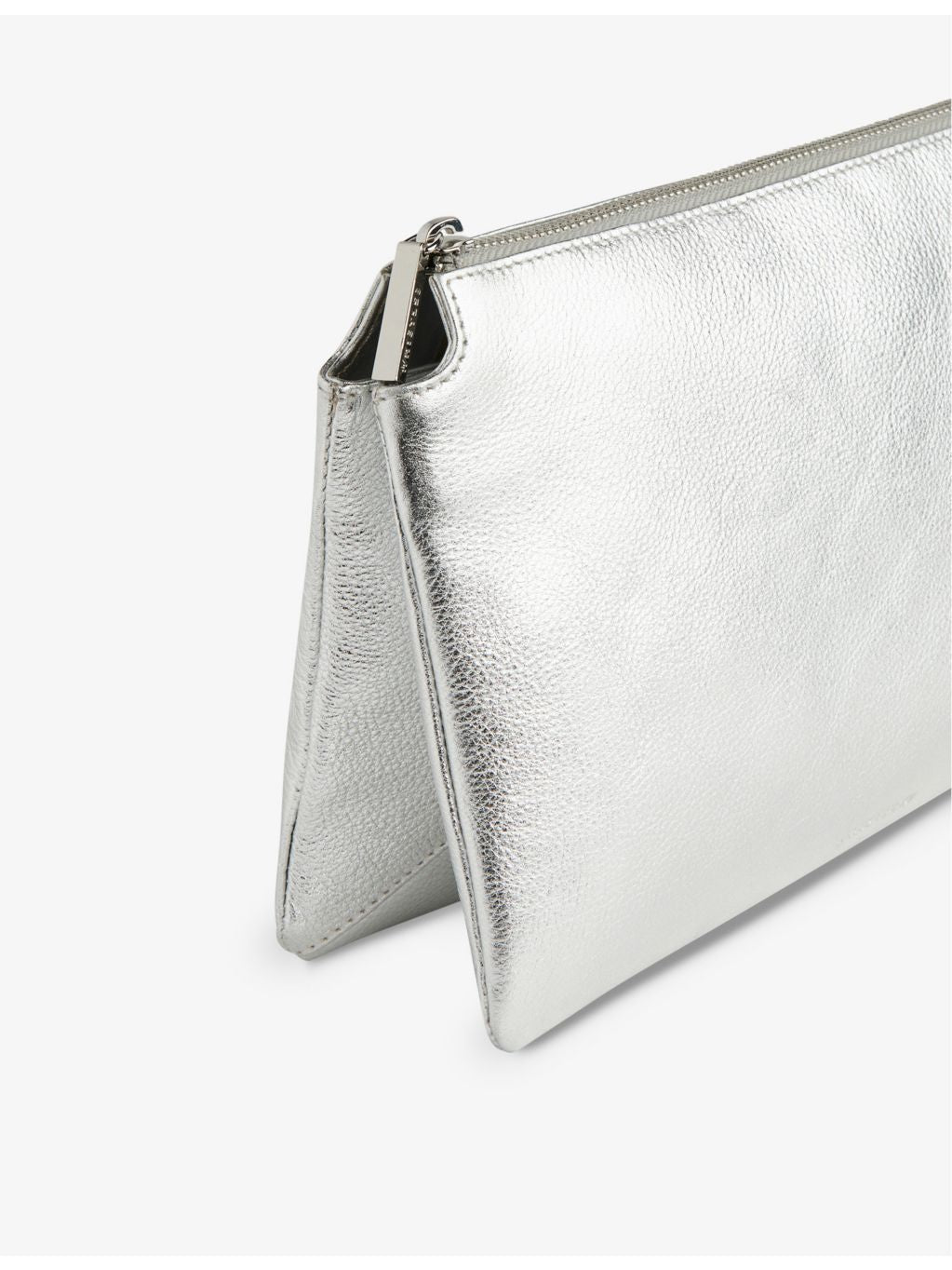 Whistles Elita metallic leather clutch bag - British product