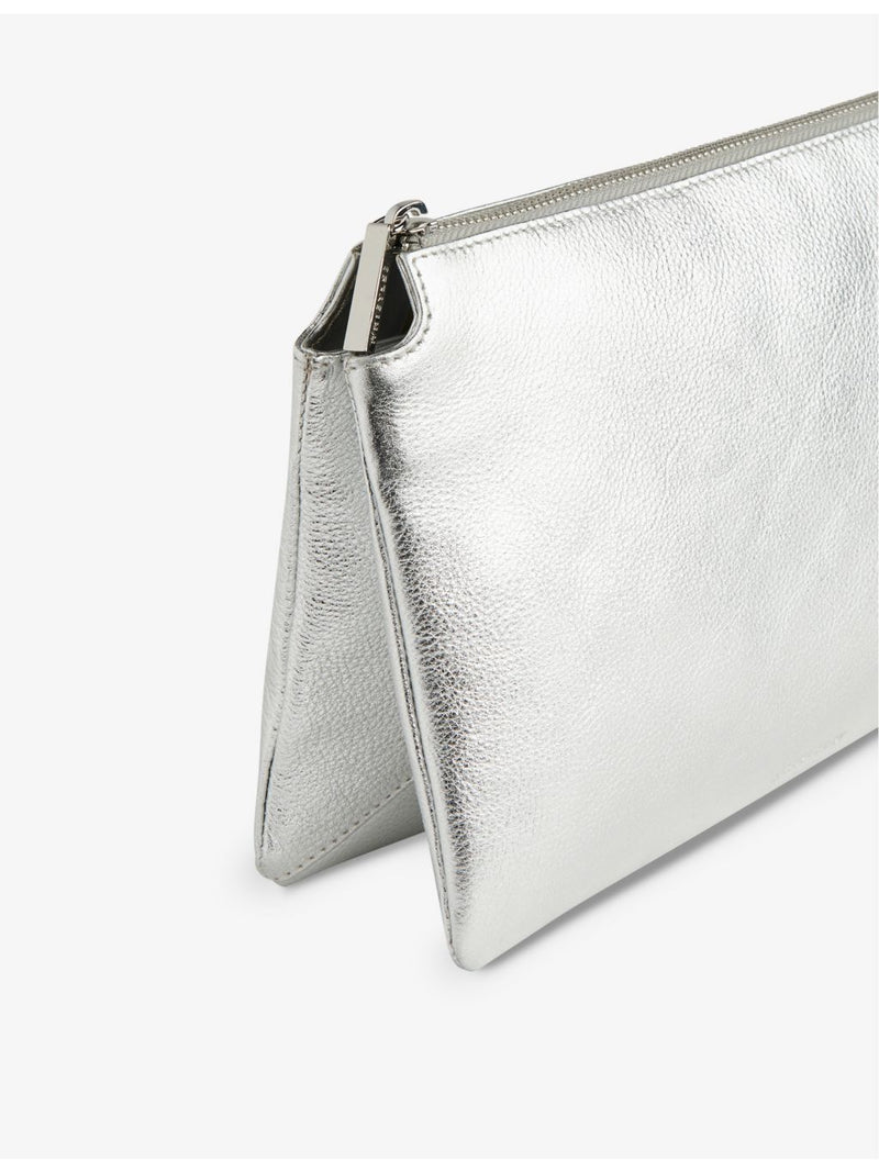 Whistles Elita metallic leather clutch bag - British product