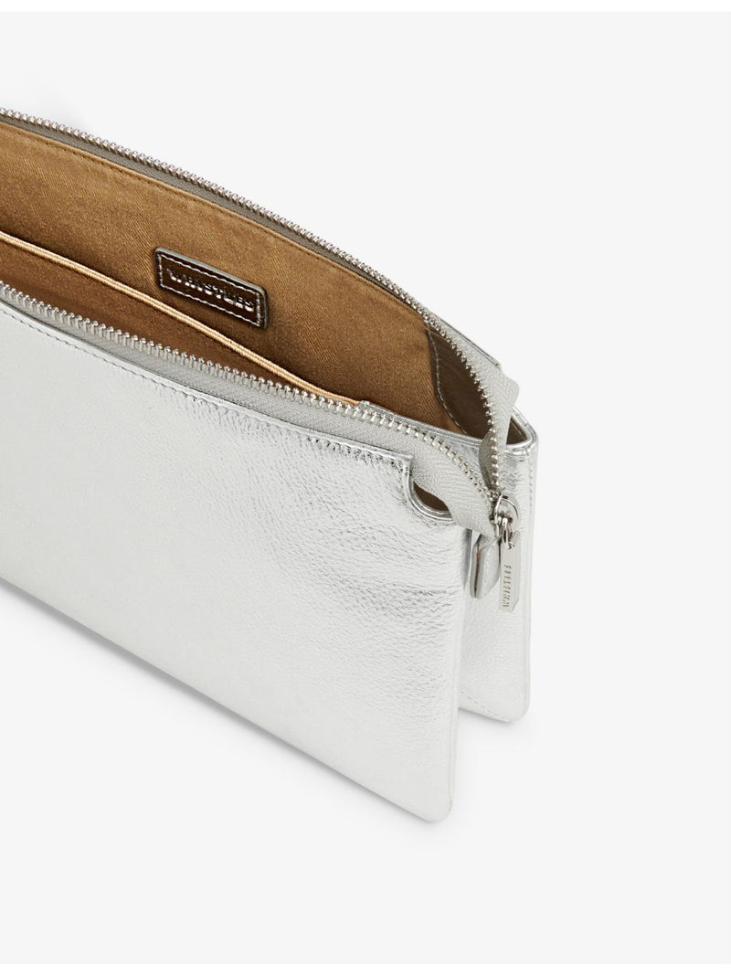 Whistles Elita metallic leather clutch bag - British product