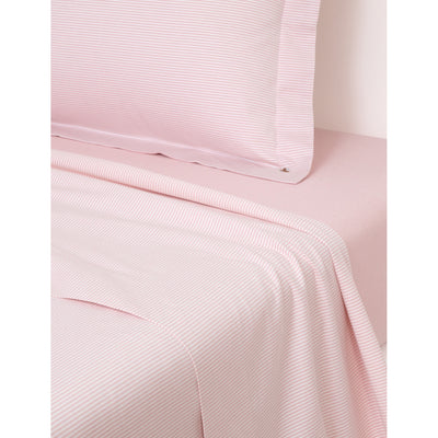 selfridges Ralph Lauren Home Oxford Logo-Embroidered Striped Cotton Flat Sheet- Buy online at McGrocer