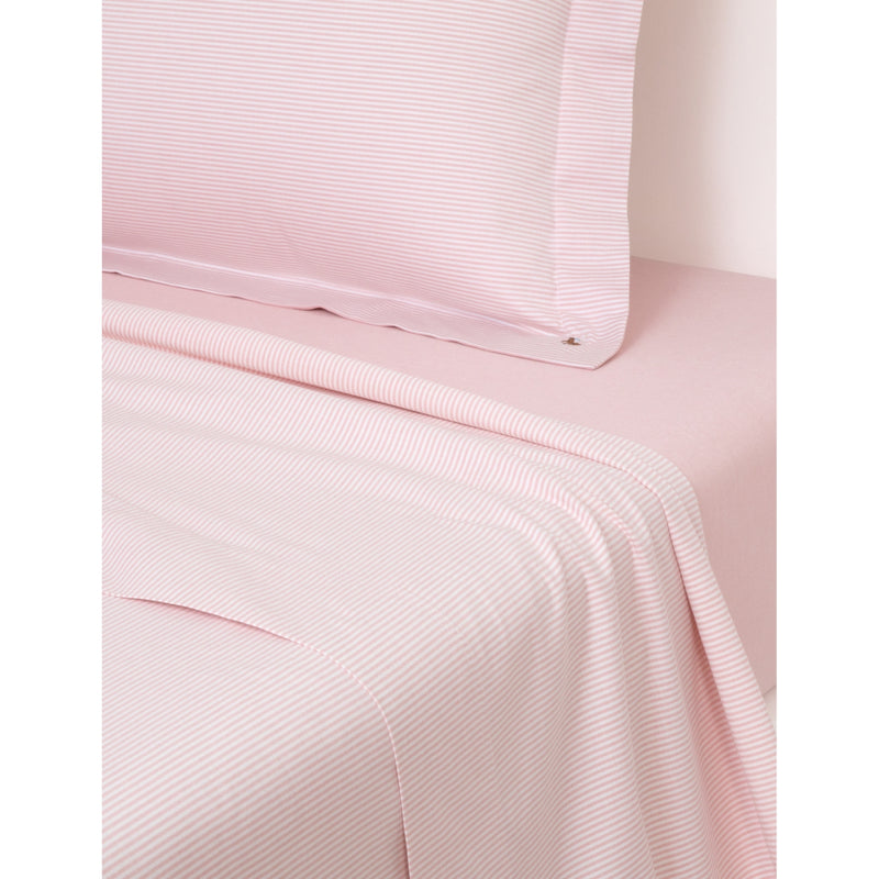 Ralph Lauren Home Oxford striped cotton flat sheet, imported from the UK