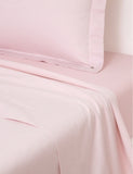 Ralph Lauren Home Oxford Logo-Embroidered Striped Cotton Flat Sheet