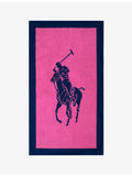 Ralph Lauren cotton beach towel with Polo Player jacquard 170cm (British brand)