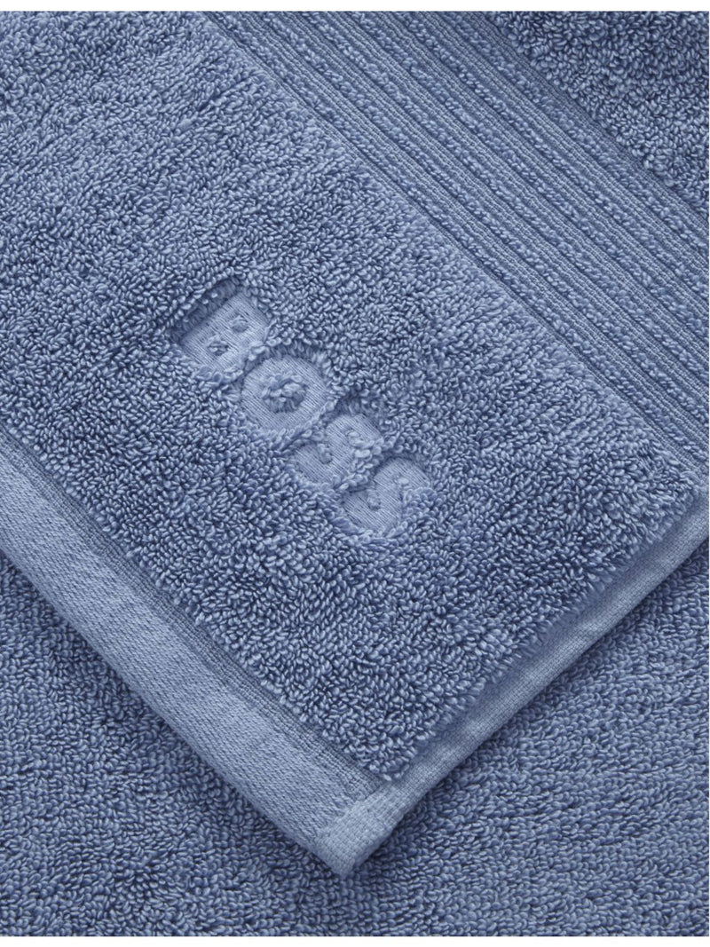 BOSS Loft embroidered cotton towel in various sizes (British brand)