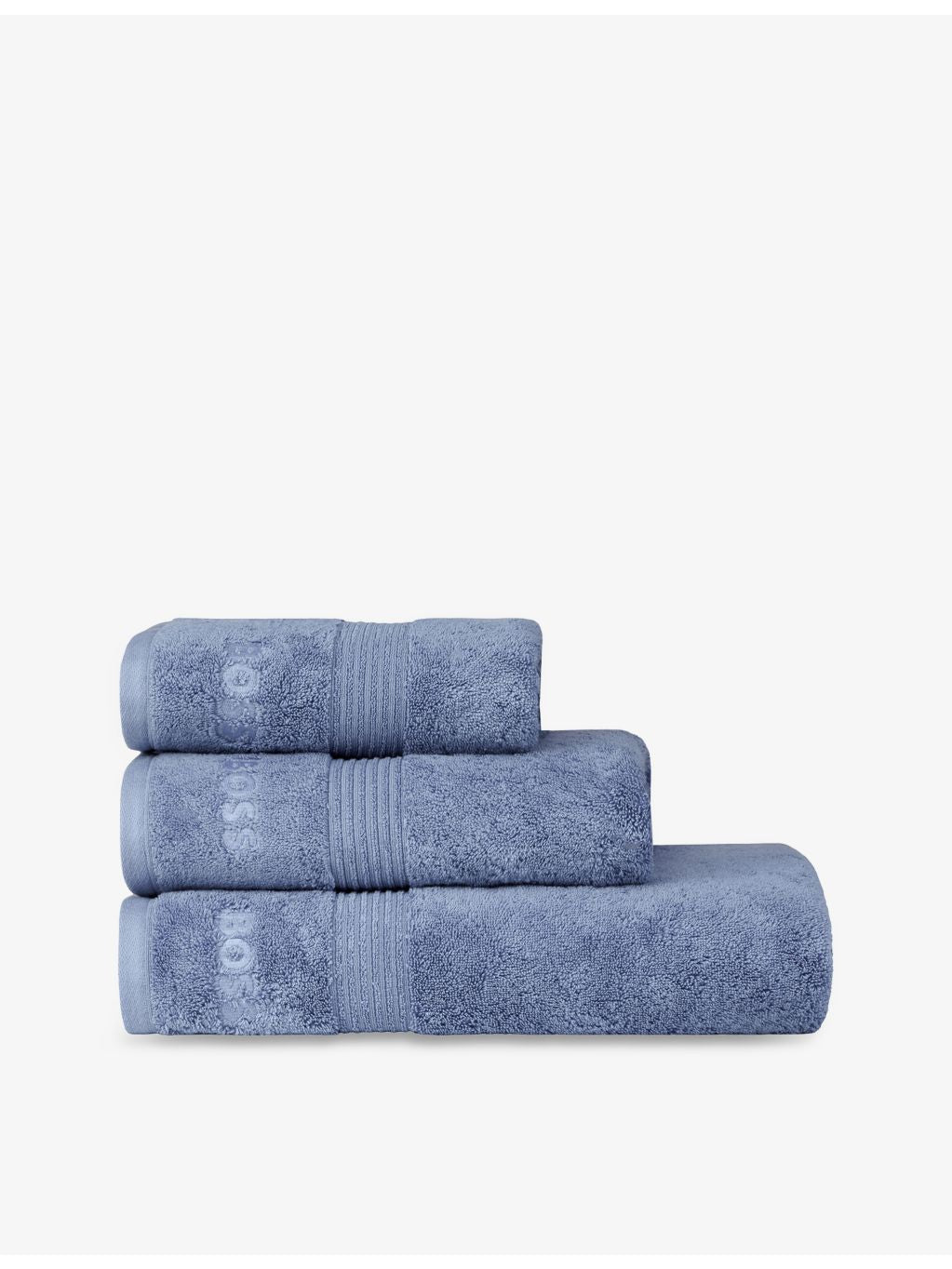 BOSS Loft embroidered cotton towel in various sizes (British brand)