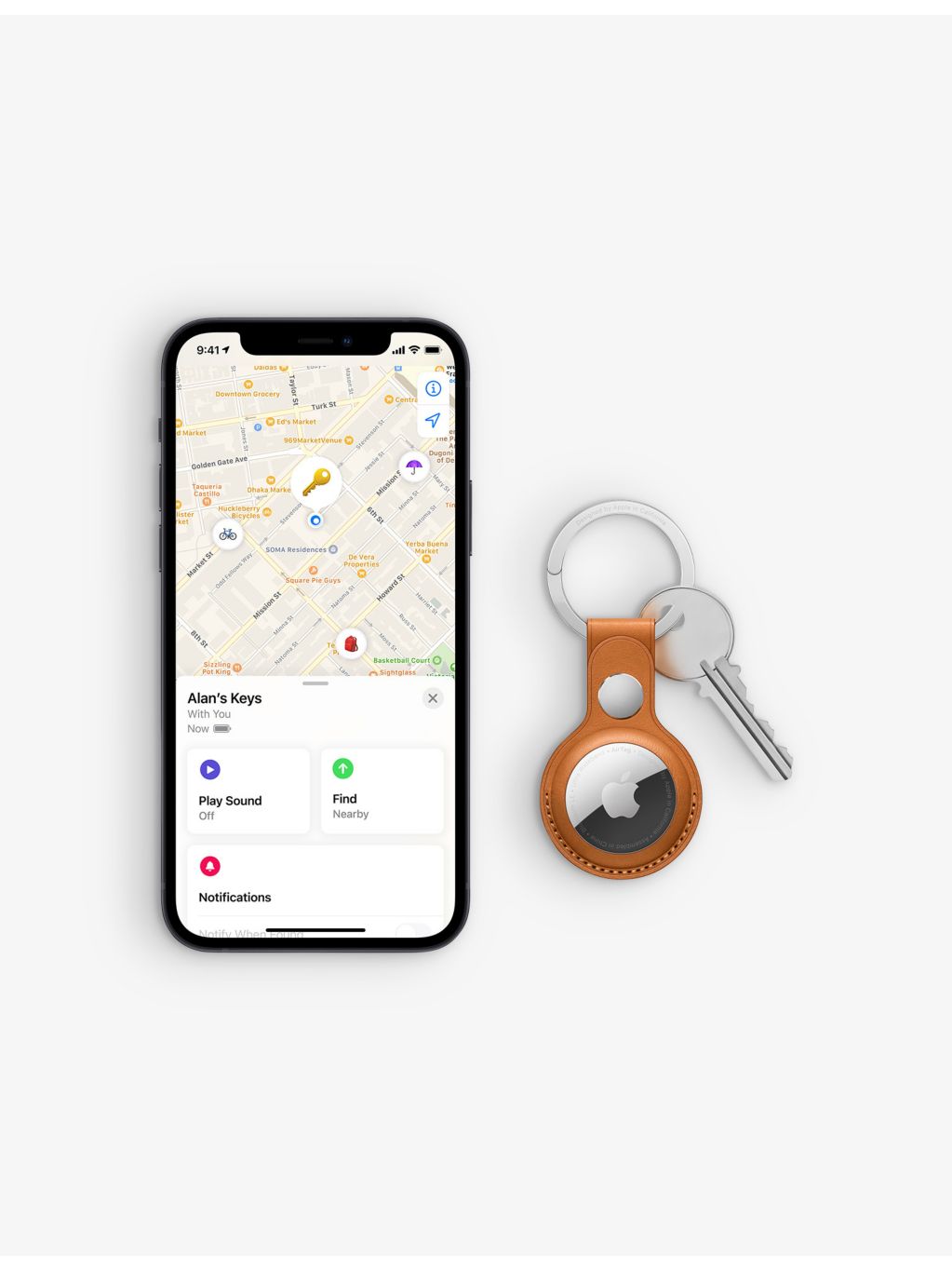 Apple AirTag tracking device single pack, UK version
