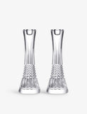 Waterford Lismore Diamond crystal candlesticks set of two, imported from the UK