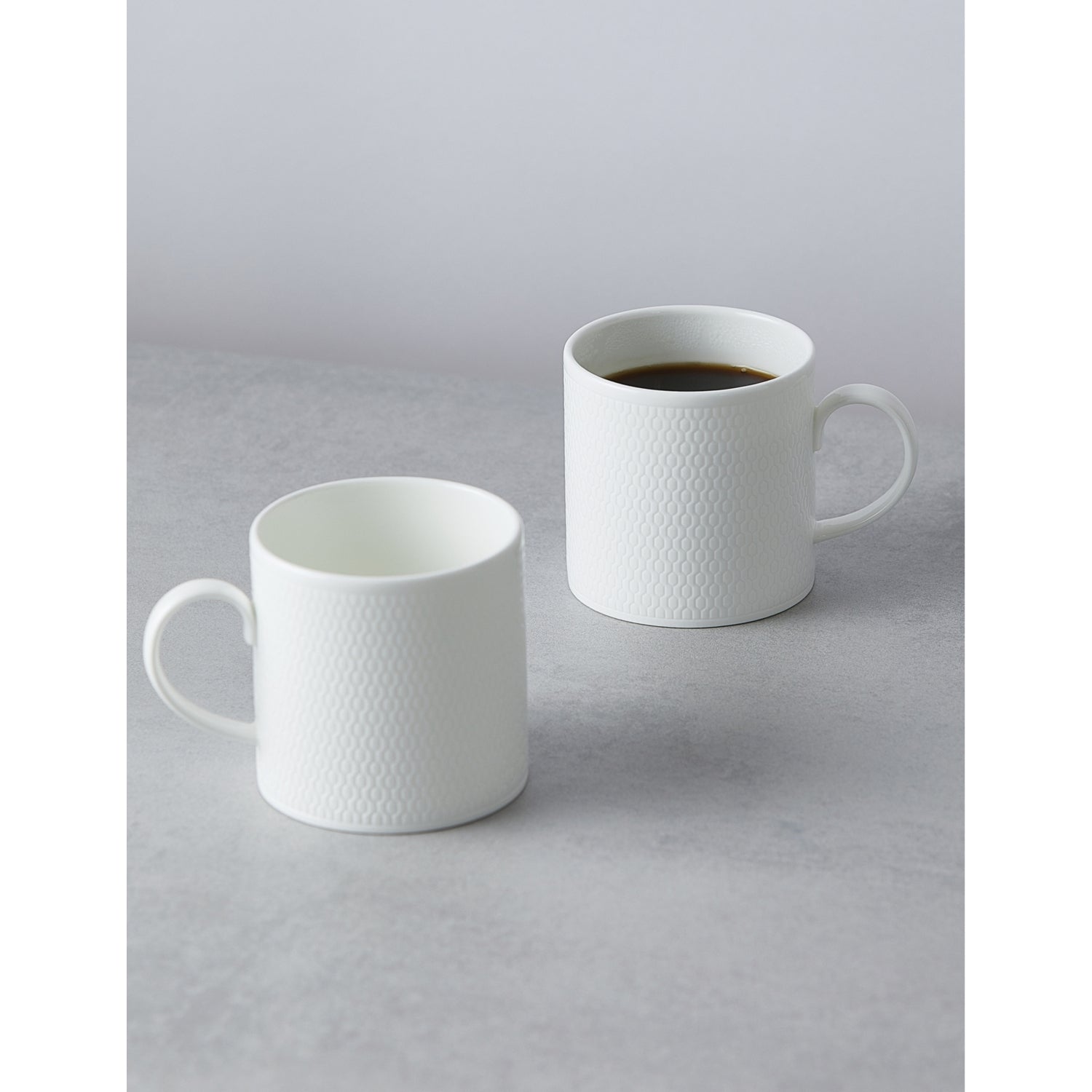 Wedgewood Gio textured bone china mug set 300ml - British product