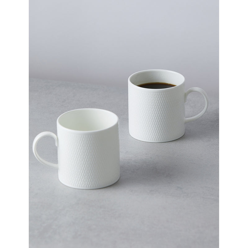 Wedgewood Gio textured bone china mug set 300ml - British product