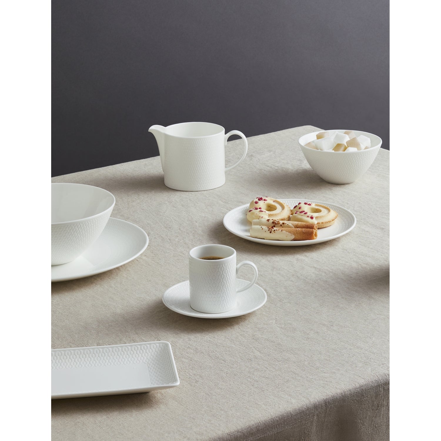 Wedgewood Gio textured bone china mug set 300ml - British product