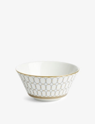 Wedgwood bone china cereal bowl Renaissance Gold 14cm, imported from the UK