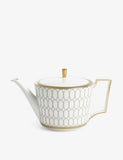 Wedgwood bone china teapot 12cm gold trim - British product