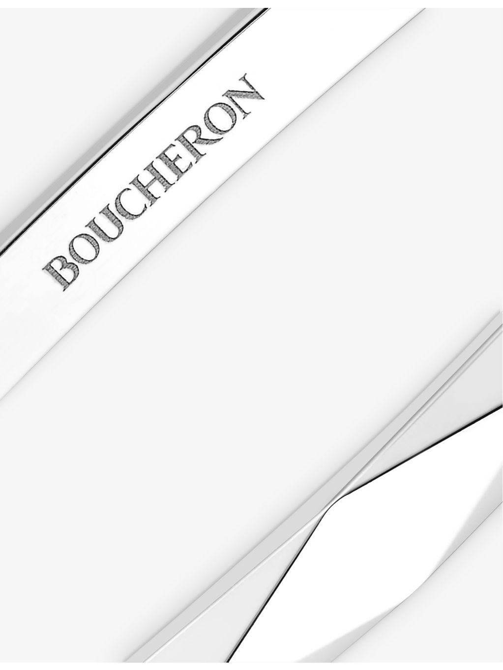 Boucheron Facette 18ct white-gold bangle bracelet, imported from the UK
