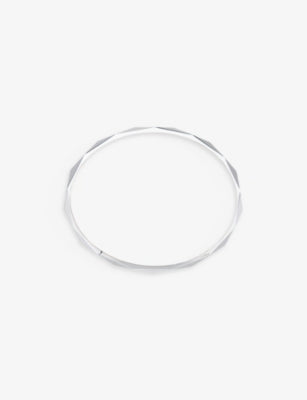 Boucheron Facette 18ct White-Gold Bangle Bracelet