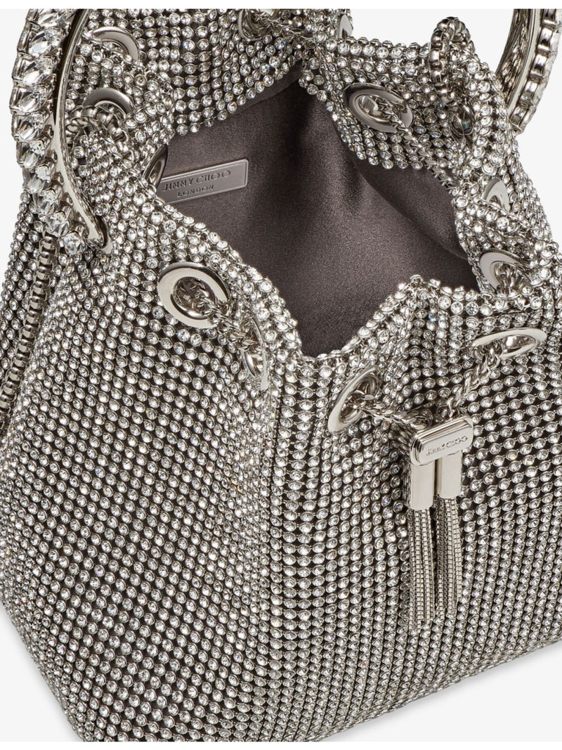 Jimmy Choo Bon Bon crystal mesh top-handle bag, UK version