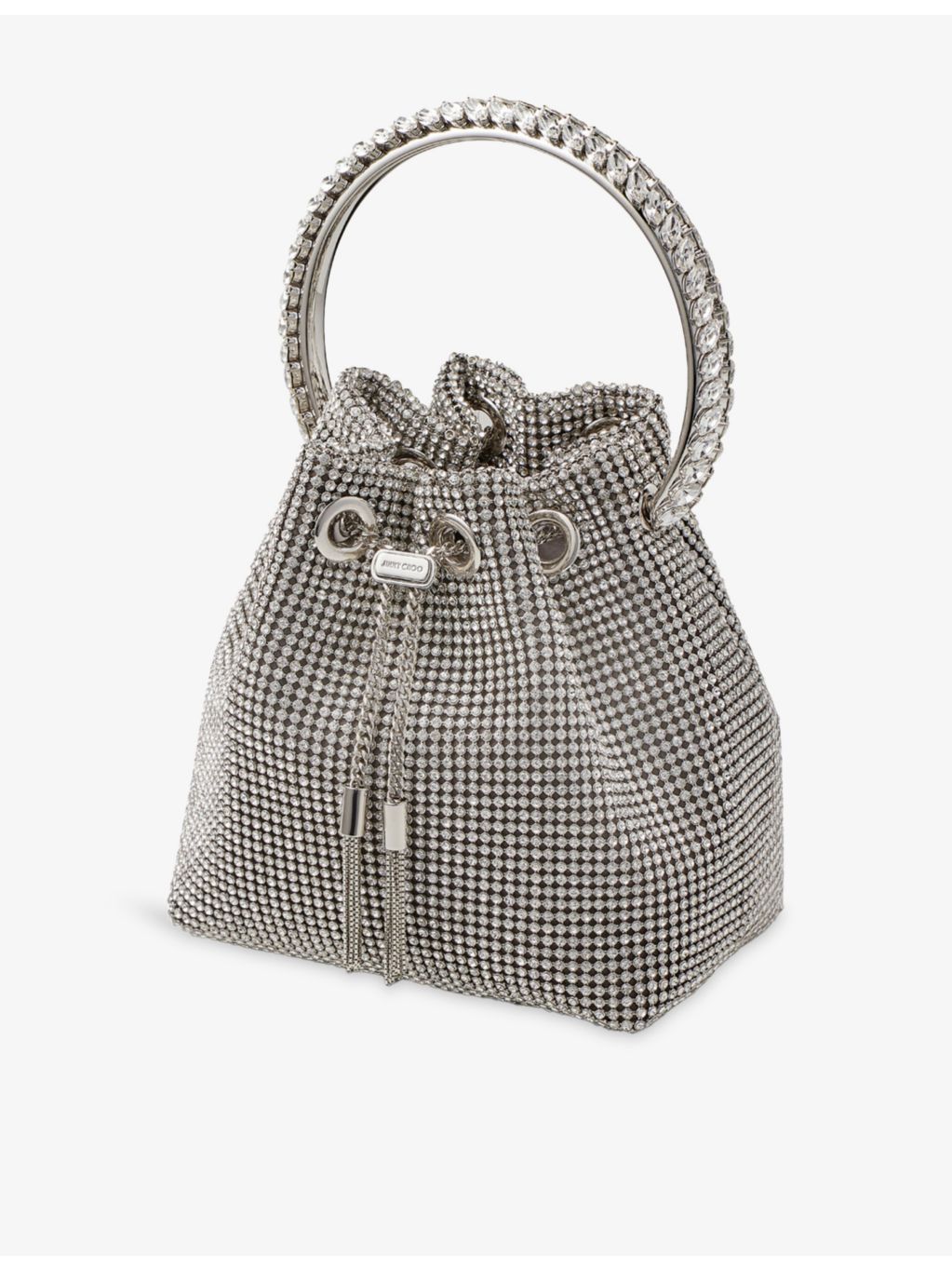 Jimmy Choo Bon Bon crystal mesh top-handle bag, UK version