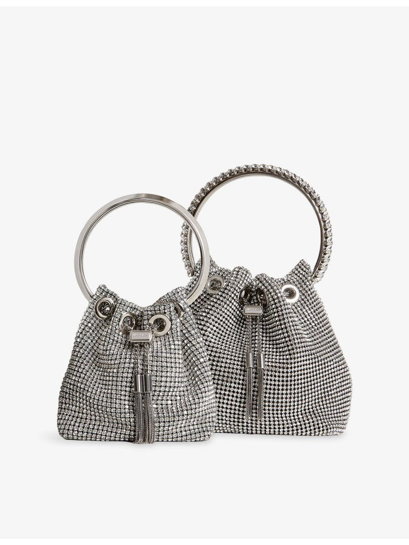 Jimmy Choo Bon Bon crystal mesh top-handle bag, UK version