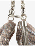 Jimmy Choo medium crystal-embellished suede clutch bag, UK version