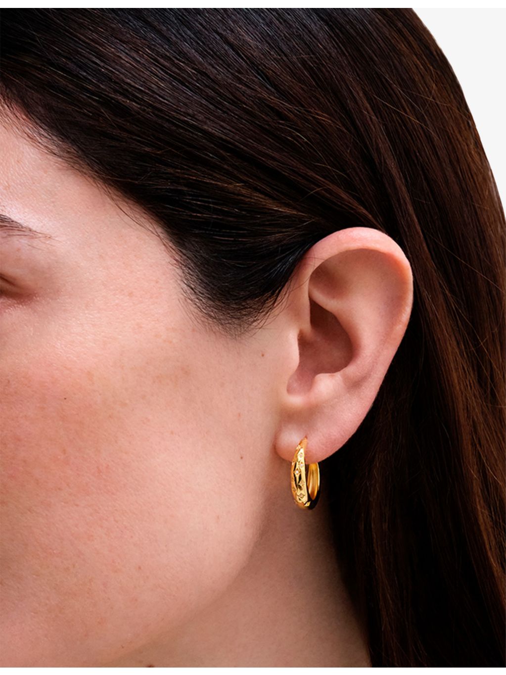 Astley Clarke white sapphire hoop earrings 2cm - British product