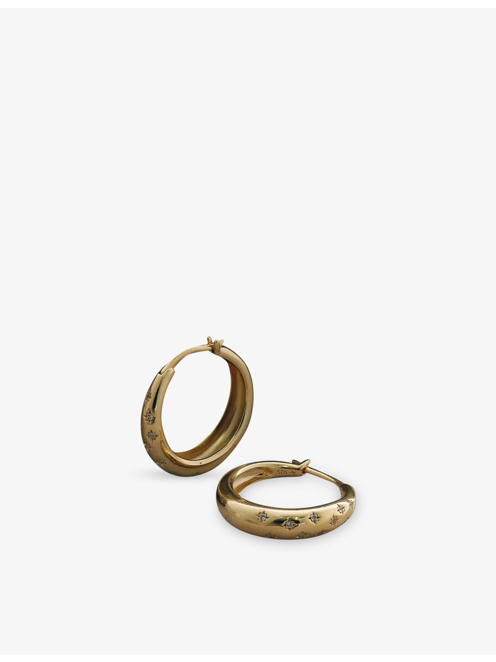 Astley Clarke white sapphire hoop earrings 2cm - British product