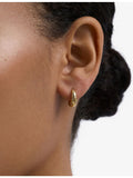 Astley Clarke gold-plated star huggie earrings with white sapphires, UK version