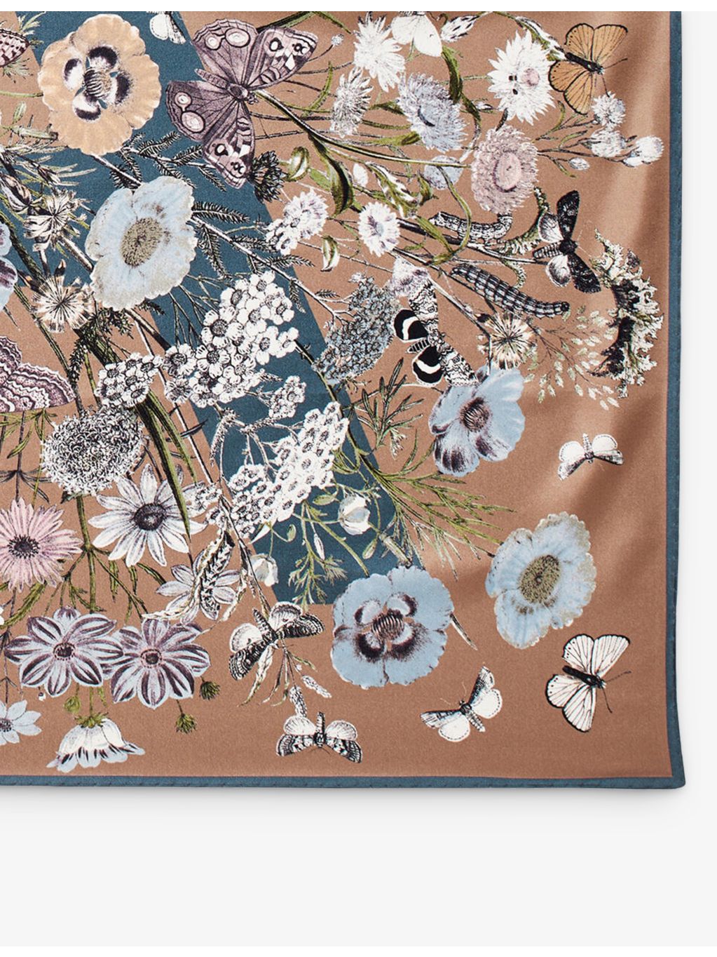 Aspinal of London silk scarf floral print - British product