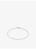 Monica Vinader Mini Paperclip sterling silver chain bracelet, UK version