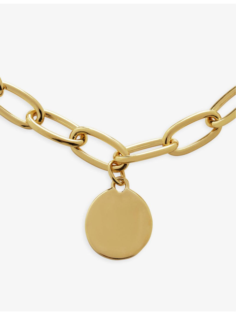 Monica Vinader 18ct yellow gold vermeil sterling silver charm bracelet (British brand)