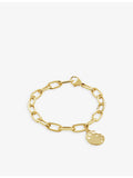 Monica Vinader 18ct yellow gold vermeil sterling silver charm bracelet (British brand)