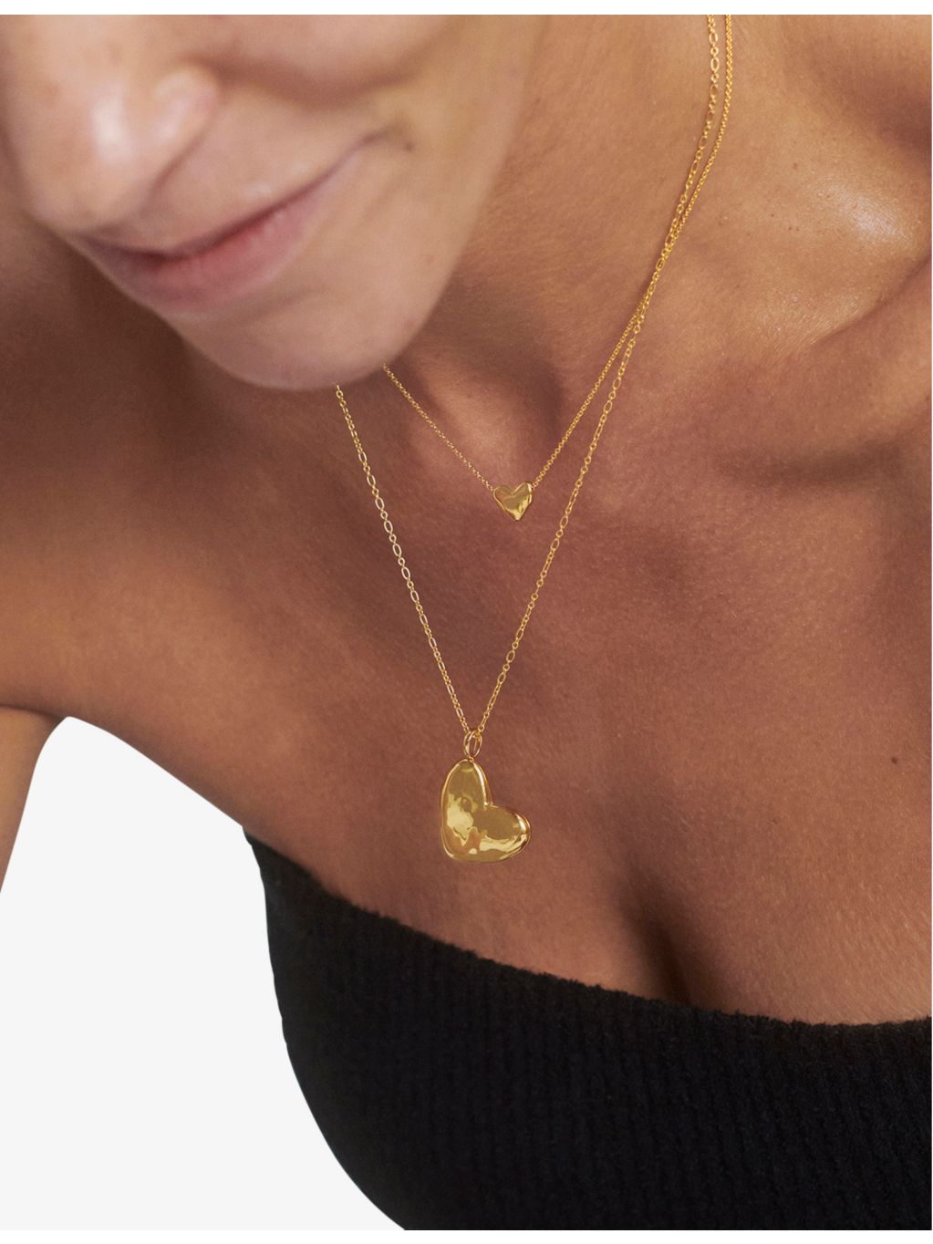 Monica Vinader gold-plated vermeil necklace 46-51cm, imported from the UK