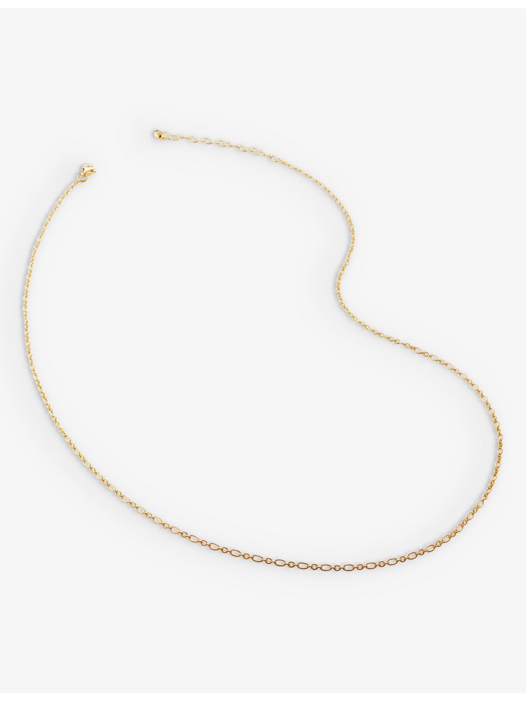 Monica Vinader gold-plated vermeil necklace 46-51cm, imported from the UK