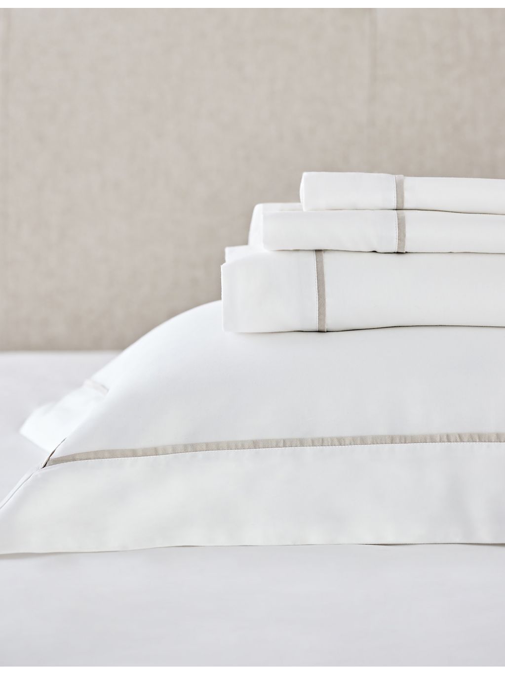 The White Company Supima cotton Oxford pillowcase king, UK version