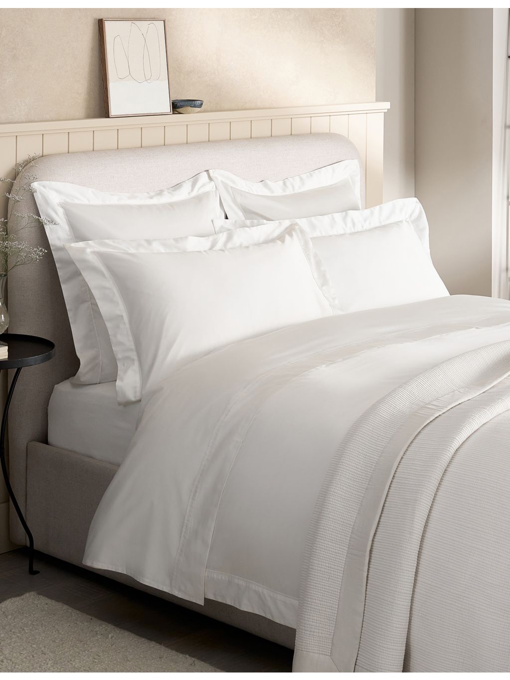 The White Company Pembridge cotton-sateen duvet cover - British product