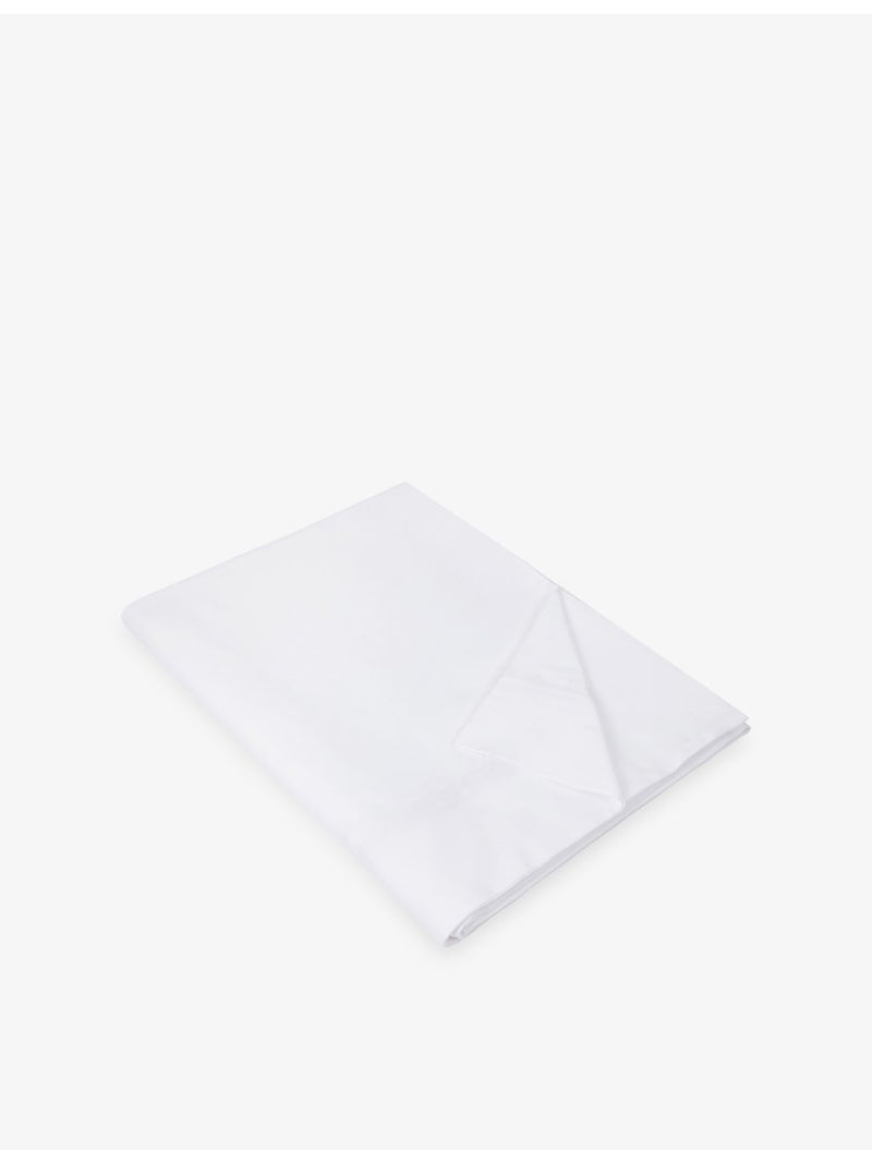 The White Company Pembridge cotton-sateen flat sheet - British product