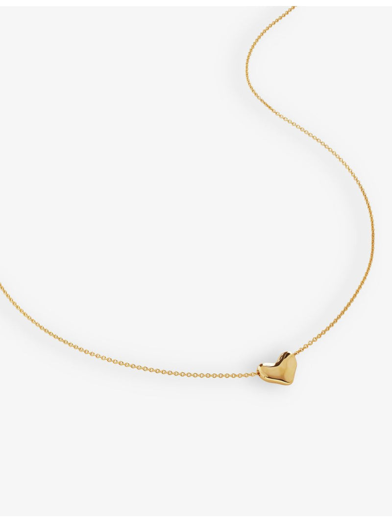 Monica Vinader heart charm pendant 18ct gold-plated vermeil, UK version