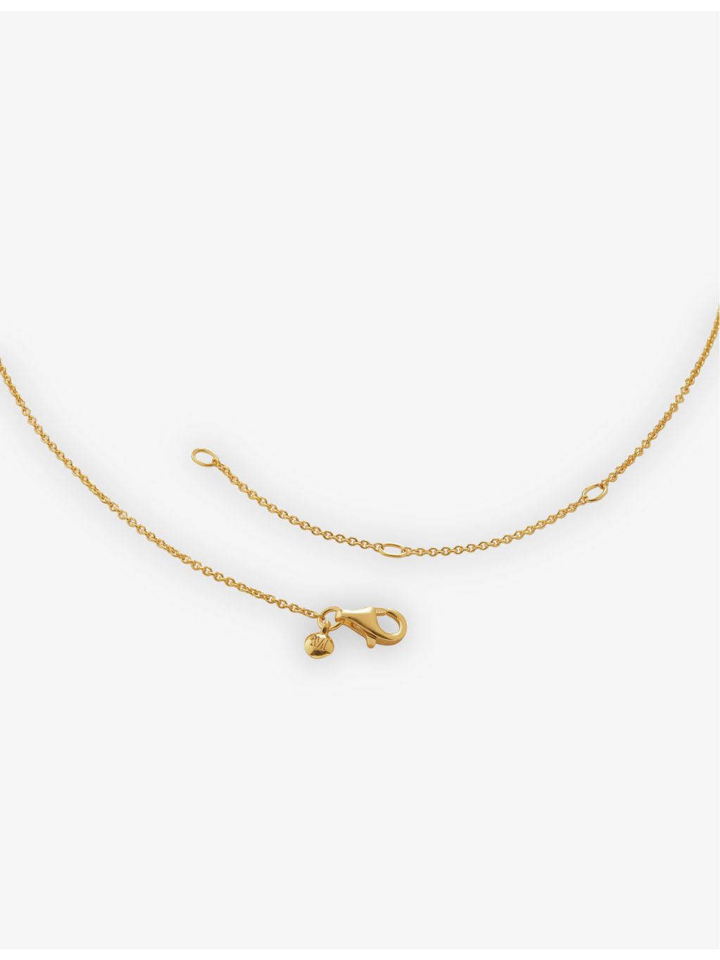 Monica Vinader heart charm pendant 18ct gold-plated vermeil, UK version