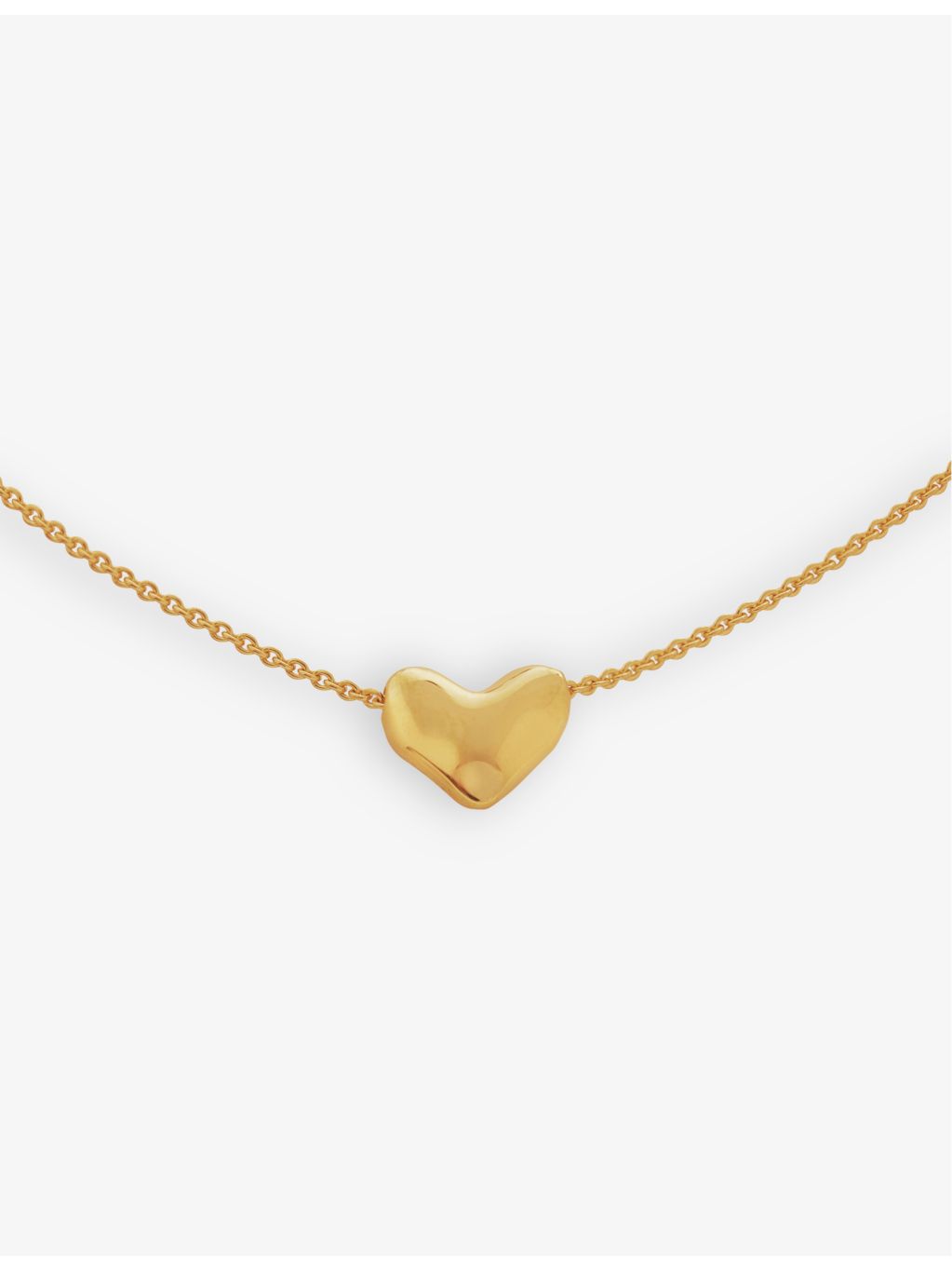 Monica Vinader heart charm pendant 18ct gold-plated vermeil, UK version