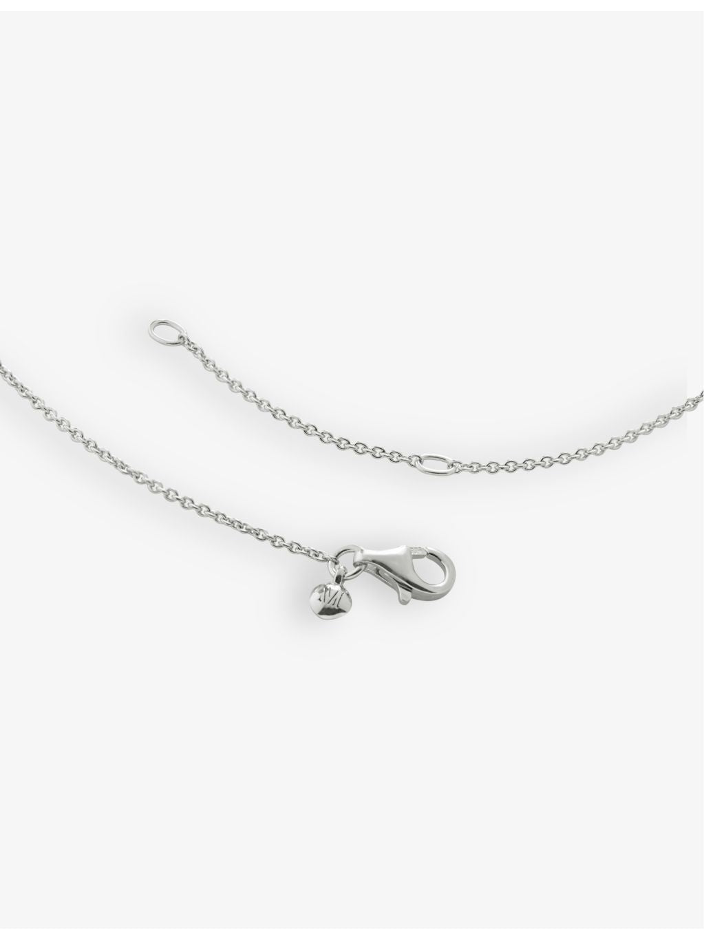 Monica Vinader sterling silver heart pendant necklace, imported from the UK