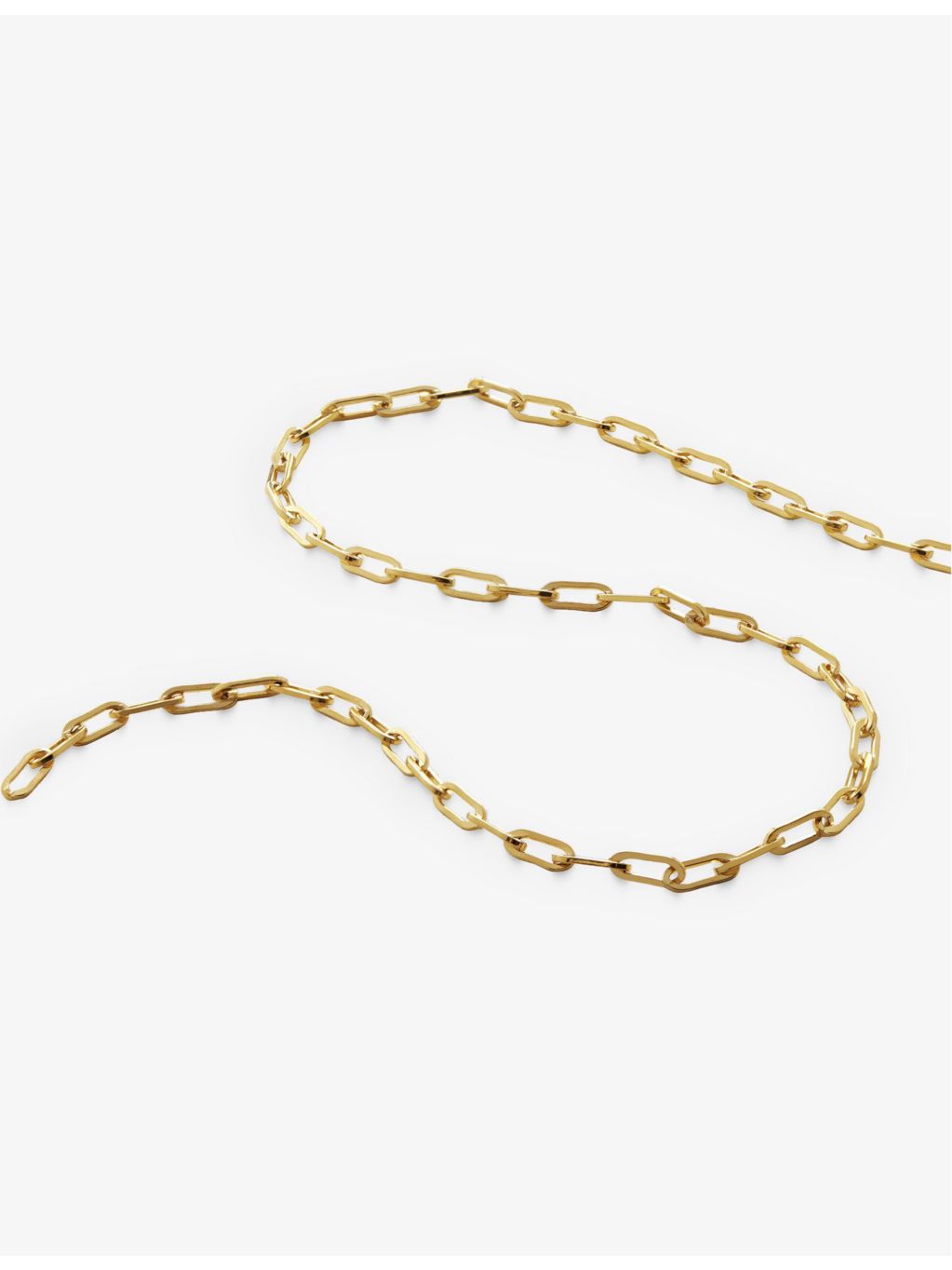 Monica Vinader mini paperclip necklace 18ct gold-plated - British product