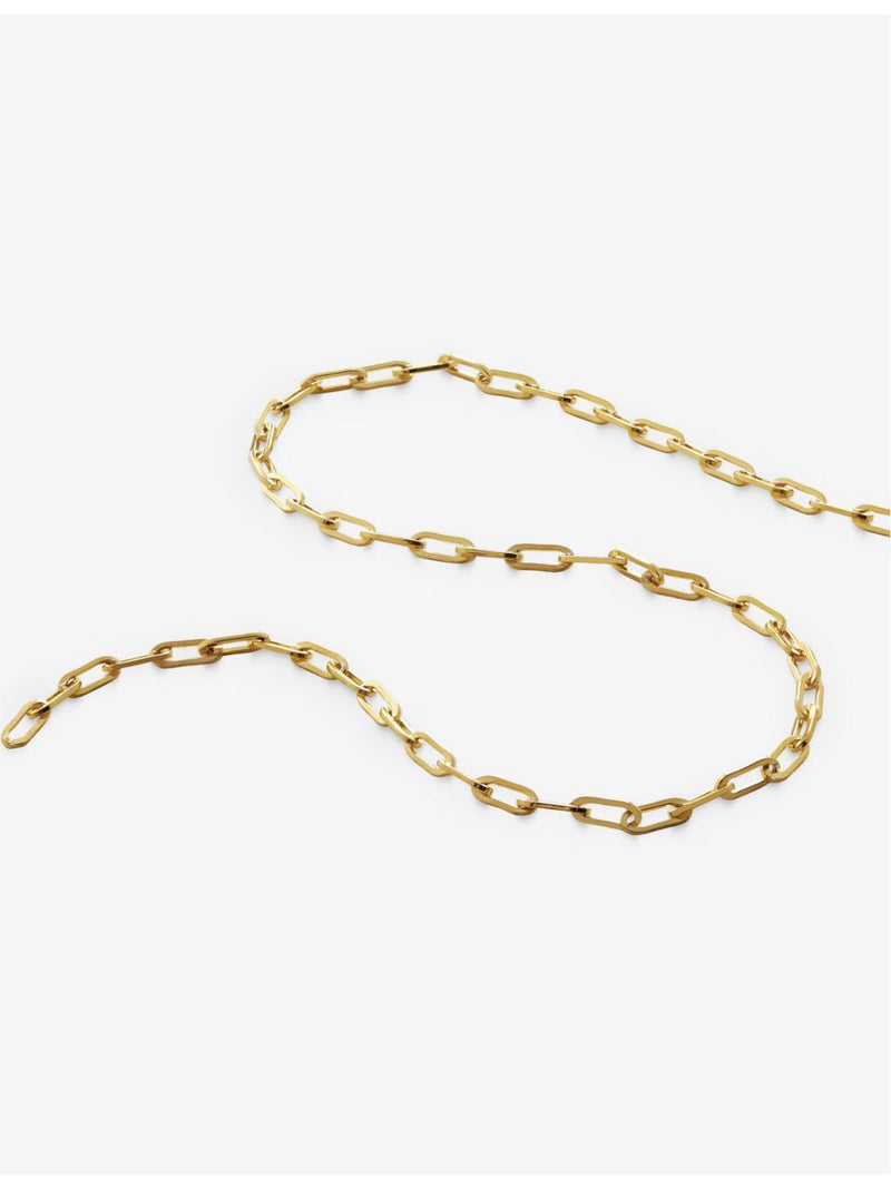 Monica Vinader mini paperclip necklace 18ct gold-plated - British product