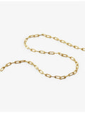 Monica Vinader mini paperclip necklace 18ct gold-plated - British product