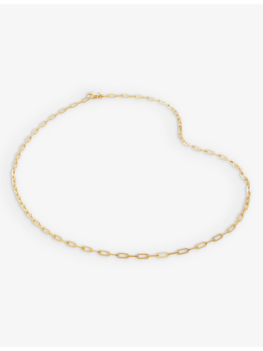 Monica Vinader mini paperclip necklace 18ct gold-plated - British product