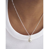 Monica Vinader sterling silver paperclip necklace (British brand)