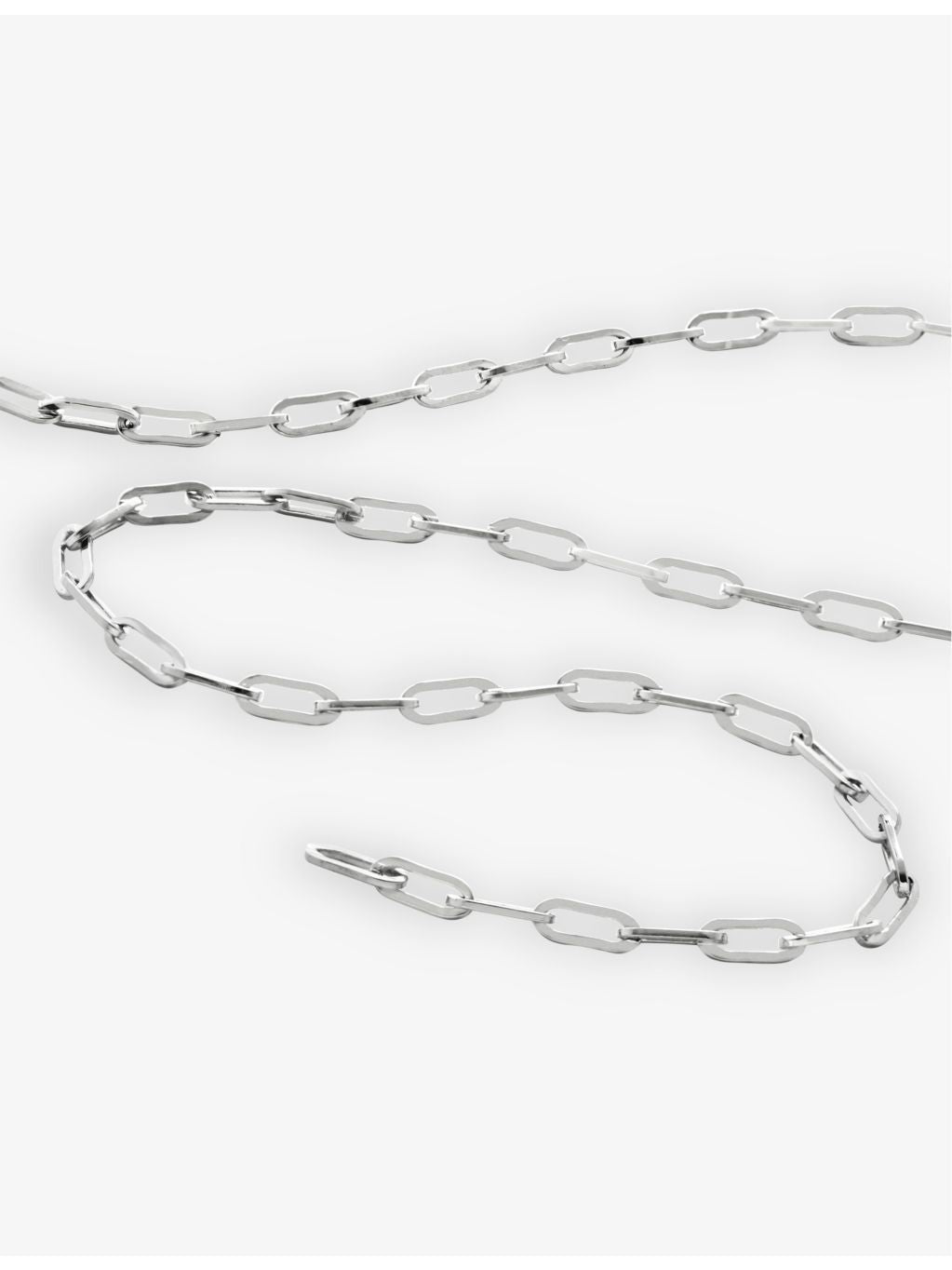 Monica Vinader sterling silver paperclip necklace (British brand)
