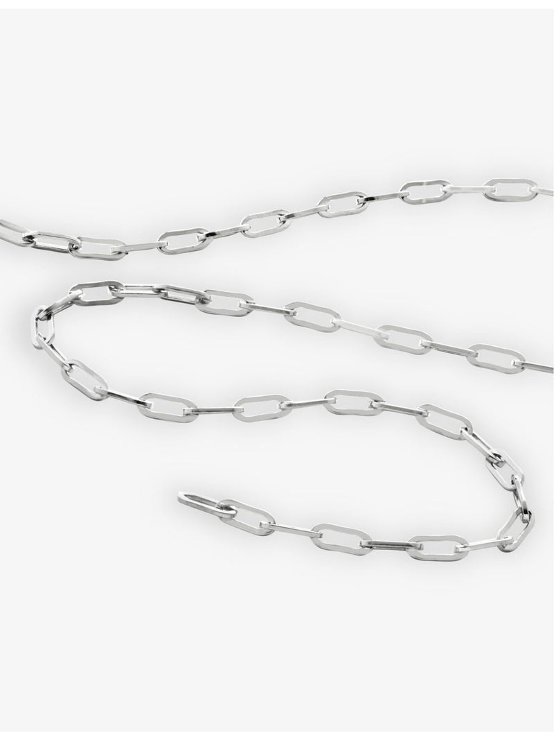 Monica Vinader sterling silver paperclip necklace (British brand)